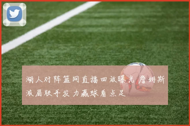 湖人对阵篮网直播回放曝光 詹姆斯浓眉联手发力赢球看点足